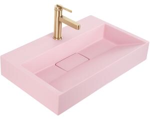 Умивалник МРАМОРЕН КОМПОЗИТ Rea GOYA PINK 60CM