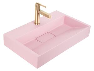 Умивалник МРАМОРЕН КОМПОЗИТ Rea GOYA PINK 50CM