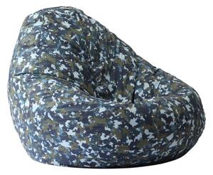 Пуф, круша, 520л., Nirvana Gigant - Army Camouflage Air, Перящ се калъф, Пълнеж от Полистиролни перли
