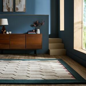 Килим Apex Border Wool, тюркоазен, 120x170 см
