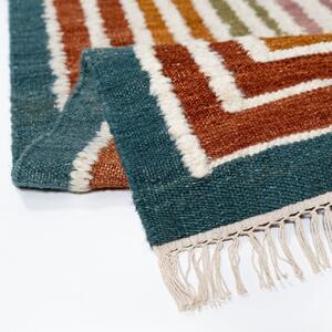 Covor Boucle Wool Frame Multicolor 140x200 cm