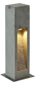 SLV Arrock Stone LED осветление за цокъл, изработено от естествен камък, Сив, Камък, Модерен