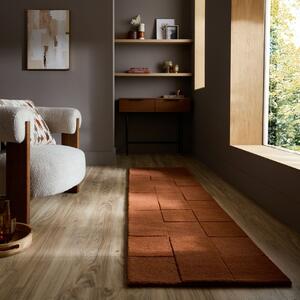 Covor traversa Checkerboard Teracota 60x230 cm