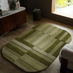 Covor oval Eldon Verde 140x200 cm