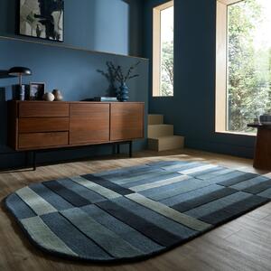 Covor oval Eldon Albastru 140x200 cm
