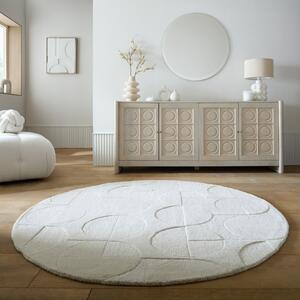 Covor rotund Gigi Ivoar 160x160 cm