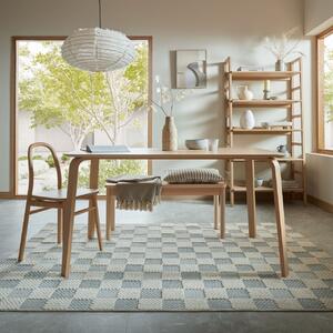 Covor Muted Checkerboard Albastru 116x170 cm