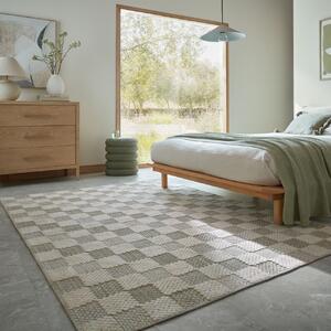 Covor Muted Checkerboard Verde 116x170 cm
