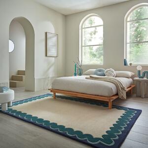 Covor Wiggle Wool Turcoaz 140x200 cm