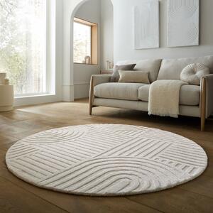 Covor rotund Zen Garden Ivoar 160x160 cm