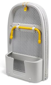 Сгъваема дъска за гладене Joseph Joseph Pocket Max 5000021, Калъф от 100% памук, Кука за окачване, Отделение за ютията, DripShield, Екрю