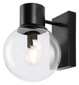 Стенна лампа SFERIO 1xE14/5W/230V черна/прозрачна