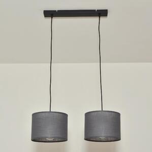 Полилей на кабел ALBA 2xE27/15W/230V, сив