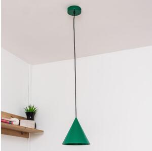 Висяща лампа на кабел ETNA II 1xE27/15W/230V pr. 18,5 cm зелена