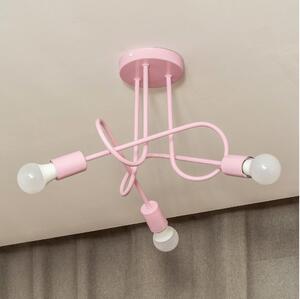 Плафониера OXFORD 3xE27/15W/230V розова