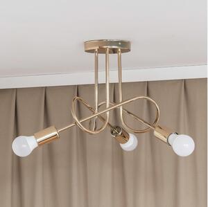 Плафонен полилей OXFORD 3xE27/15W/230V златист
