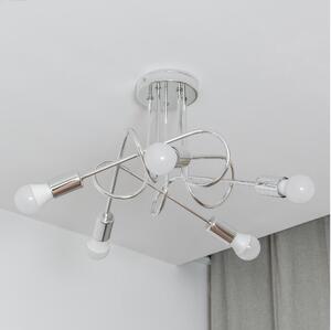 Плафонен полилей OXFORD 5xE27/15W/230V лъскав хром