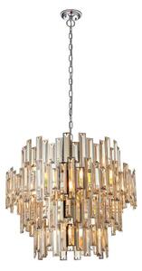 Endon 72746 - Кристален полилей на верига VIVIANA 15xE14/40W/230V (димчато)