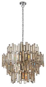 Endon 72746 - Кристален полилей на верига VIVIANA 15xE14/40W/230V (димчато)
