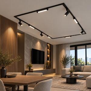LED Осветително тяло за шина- Черно 20W
