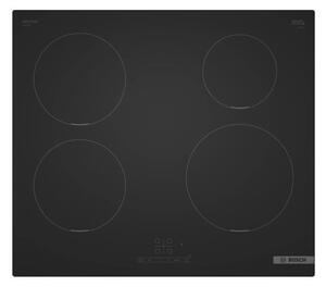 Индукционен плот за вграждане Bosch PIE61ABB5E, 4 нагревателни зони, 17 степени на мощност, защита за деца, черен
