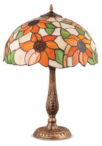 Brilagi - Tiffany витражна настолна лампа SUNFLOWER 2xE27/60W/230V