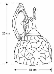 Brilagi - Tiffany витражна настенна лампа SUNFLOWER 1xE14/40W/230V