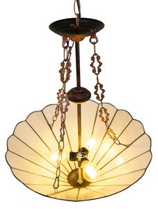 Brilagi - Tiffany витражен полилей на верига FOLIA 3xE27/60W/230V Ø 50 см