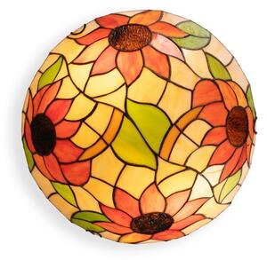 Brilagi - Tiffany витражно таванно осветително тяло SUNFLOWER 2xE27/60W/230V Ø 40 см