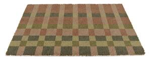 Изтривалка от кокосови влакна 40x60 cm Pink and Blue Check – Artsy Doormats