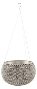 Пластмасова висяща стенна саксия за цветя ø 28 cm Cozy – Keter