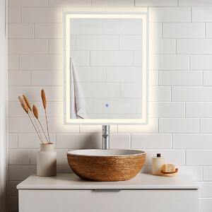 Огледало за баня с LED осветление Римини- 60x80 см