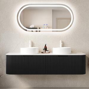Огледало за баня с LED осветление и функция против изпотяване Клара- 80x40 см
