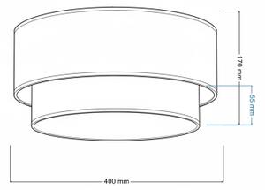 Brilagi - LED таванно осветително тяло BOHO ECO 1xE27/10W/230V, Ø 40 cm, кремаво