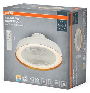 Osram - димируема LED таванна лампа с вентилатор CEILING FAN LED/49W/230V бяла/златна + дистанционно управление