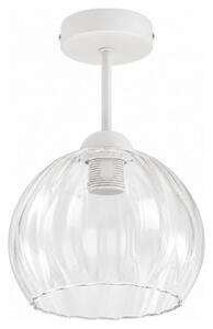 BRILAGI - LED повърхностно монтиран полилей RETRO GLASS 1xE27/60W/230V Ø 25 см бял/прозрачен
