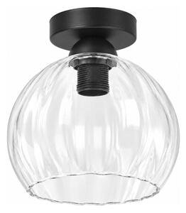 BRILAGI - LED плафон RETRO GLASS 1xE27/60W/230V Ø 25 см черен/прозрачен