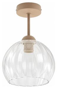 BRILAGI - LED плафон RETRO GLASS 1xE27/60W/230V Ø 25 см бежов/прозрачен
