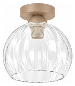 BRILAGI - LED таванно осветително тяло RETRO GLASS 1xE27/60W/230V Ø 25 cm бежово/прозрачно