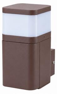 BRILAGI - Външна стенна лампа с гнездо SCHUKO PILLAR 1xG9/11W/230V IP44 кафява