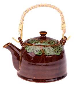 Кафяв керамичен чайник 900 ml Mottle – Dakls