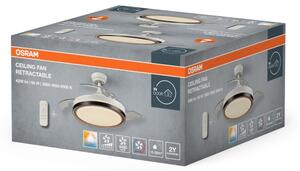 Osram - LED таванен вентилатор с осветление CEILING FAN LED/66W/230V бял + дистанционно управление