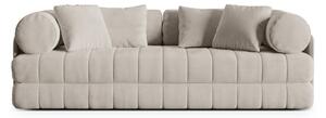 Бежов кадифен сгъваем диван 206 cm Kemi – Cosmopolitan Design