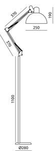 Brilagi - Гъвкава подова лампа TASKER 1xE27/60W/230V 157 cm черна