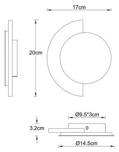 Globo 78393-8 - LED стенна лампа ROJAS LED/8W/230V 3000K