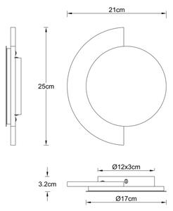 Globo 78393-12 - LED стенно осветително тяло ROJAS LED/12W/230V 3000K