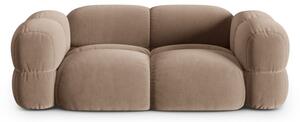 Кафяв кадифен диван 210 cm Loretto – Cosmopolitan Design