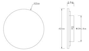 Globo 78390-12 - LED стенено осветително тяло JILLIAN LED/12W/230V 3000K