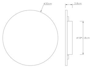 Globo 78390-14 - LED стенен аплик JILLIAN LED/14W/230V 3000K