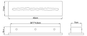 Globo 78394-17 - LED стенен аплик ROJAS LED/17W/230V 3000K